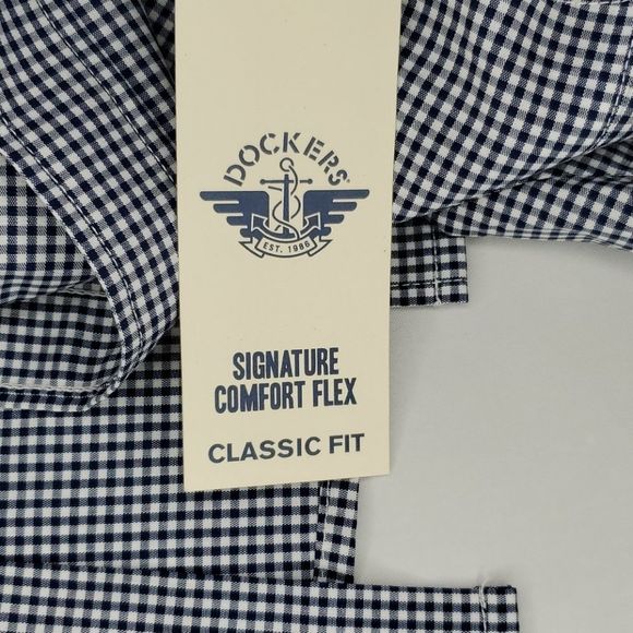 NWT - Men's Dockers Signature Comfort Flex Shirt - Picture 4 of 7